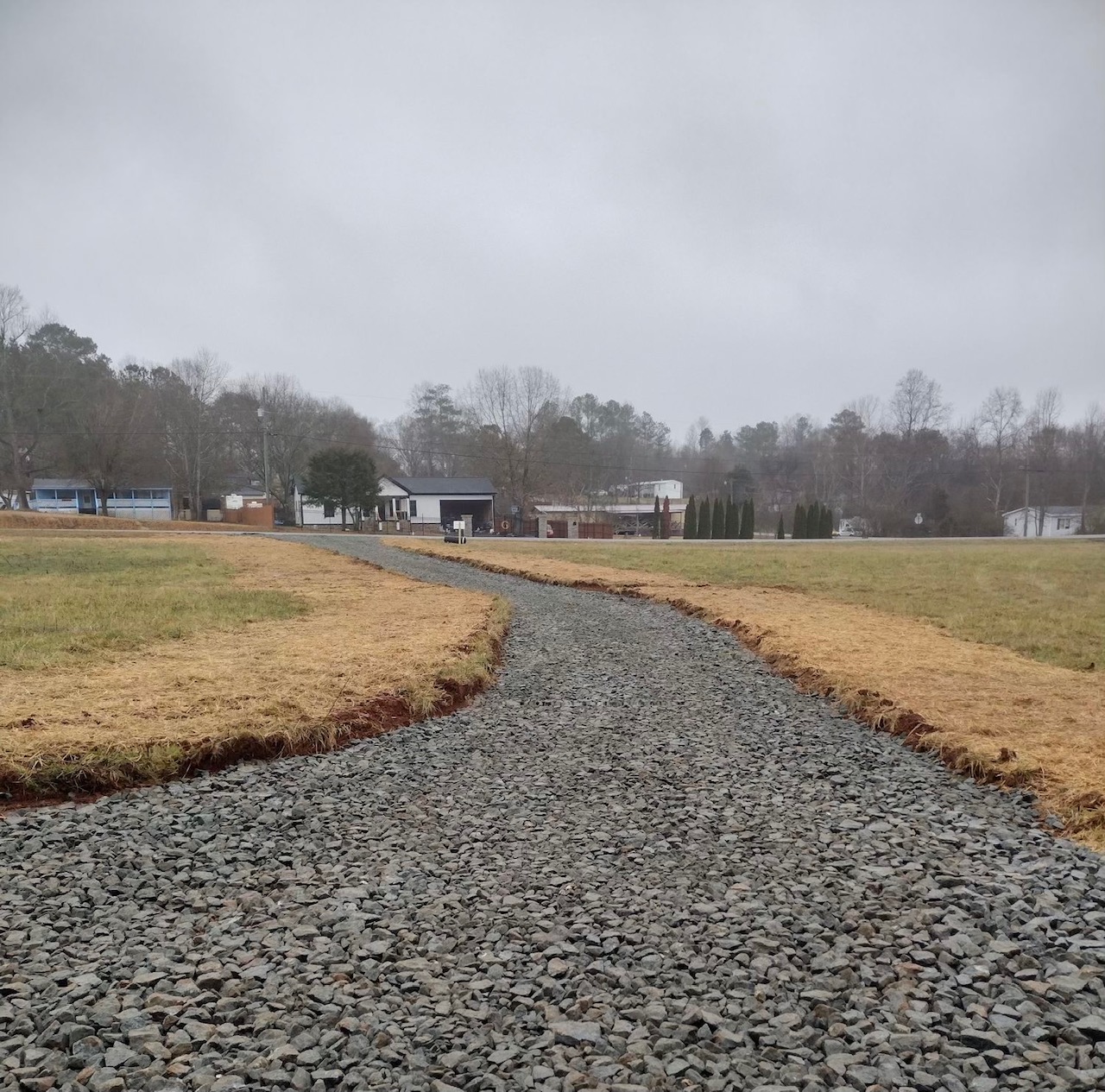 grading crew shaping a homesite